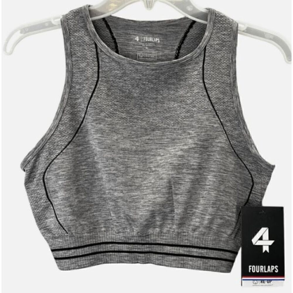 FourLaps NWT size XL Breathe Seamless Bra - Heather Gray